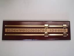 MAHOGANY MINI SNOOKER SCOREBOARD by SGL