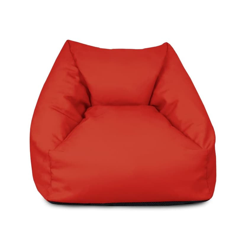 rucomfy Beanbags Snuggle Bean Bag Chair - Kids Armchair Beanbag Seat with Filling Included - Childrens Bedroom Furniture for Boys and Girls - 50 x 46 x 48cm (Red, Beanbag Only)