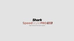 Shark SpeedStyle Pro FLEX Hair Dryer, High Performance High-Velocity Hair-Dryer w/ 4 Styling Attachments, Lightweight, Ionic, No Heat Damage, Folding Handle, For All Hair Types, Mocha Silver HD542UK