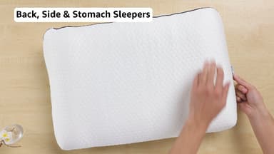 Bedbric Cervical Memory Foam Pillow for Side, Stomach and Back Sleepers - Cooling Gel Infused Orthopedic Relaxing Bed Pillow for Neck Pain