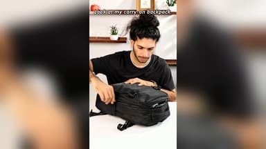 BJLFS Vacuum Backpack Travel Bag With Pump New Ryanair Cabin Bags 40x30x20 Underseat Carry On Baggage with Compression System For Flights Waterproof Laptop Backpack With USB Port and Shoe Compartment - Cabin Baggage deal on Amazon UK