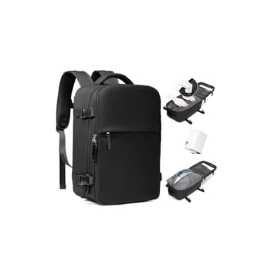 BJLFS Vacuum Backpack Travel Bag With Pump Ryanair Cabin Bags 40x30x20 Underseat Carry-ons Bag Wizzair Easyjet Vueling Hand Luggage Vacuum Bags For Travel Waterproof Laptop Backpack Women 17 inch - Cabin Baggage deal on Amazon UK