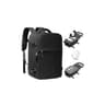 BJLFS Vacuum Backpack Travel Bag With Pump Ryanair Cabin Bags 40x30x20 Underseat Carry-ons Bag Wizzair Easyjet Vueling Hand Luggage Vacuum Bags For Travel Waterproof Laptop Backpack Women 17 inch