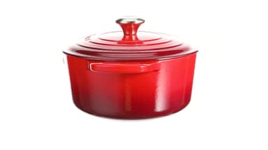 Le Creuset Signature Enamelled Cast Iron Round Casserole Dish With Lid, 20 cm, 2.4 Litre, Cerise, 21177200602430