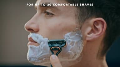 Gillette Fusion5 Men's Razor - 12 Blades, Engineered With Antifriction Blades For Up To 20 Shaves Per Blade Refill