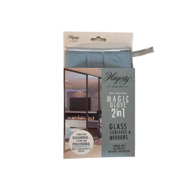 Hagerty A102226 Microfiber Cleaning Glove for Glass Surfaces - Blue