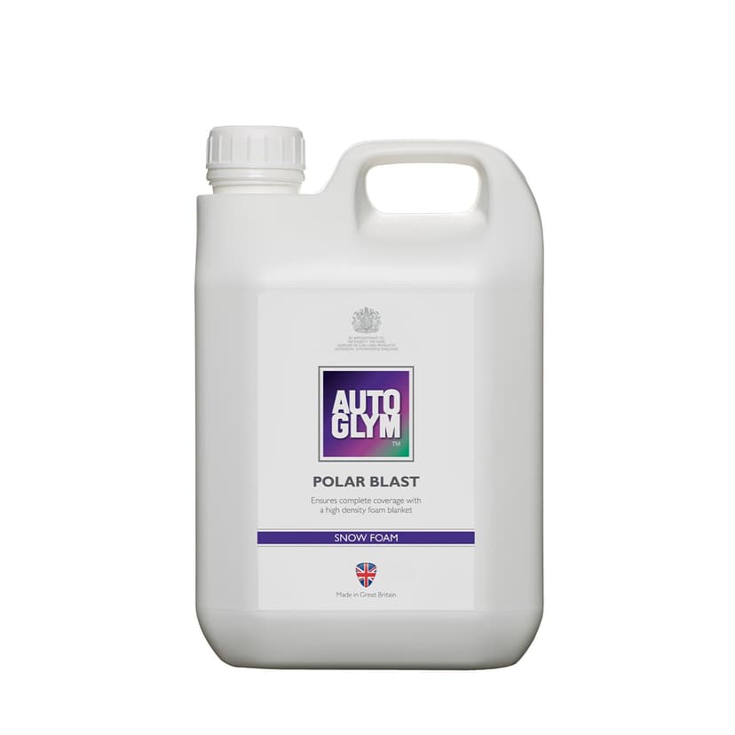 Autoglym Polar Blast, 2.5L Concentrate Extra Thick Snow Foam (15L when diluted) Softens dirt in advance of wash, pH Neutral Car Shampoo Suitable For All Paint Types