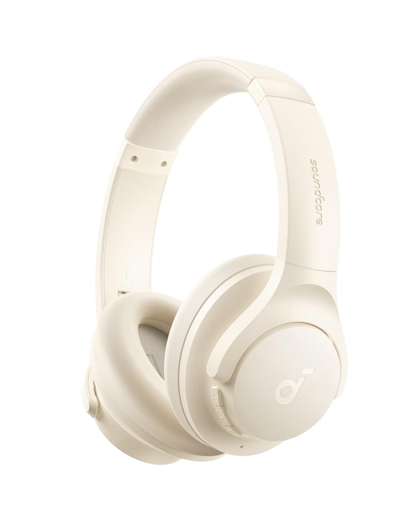 soundcore by Anker Q20i Hybrid Active Noise Cancelling Foldable Headphones, Wireless Over-Ear Bluetooth, 40H Long ANC Playtime, Hi-Res Audio, Big Bass, Customize via an App(Renewed)
