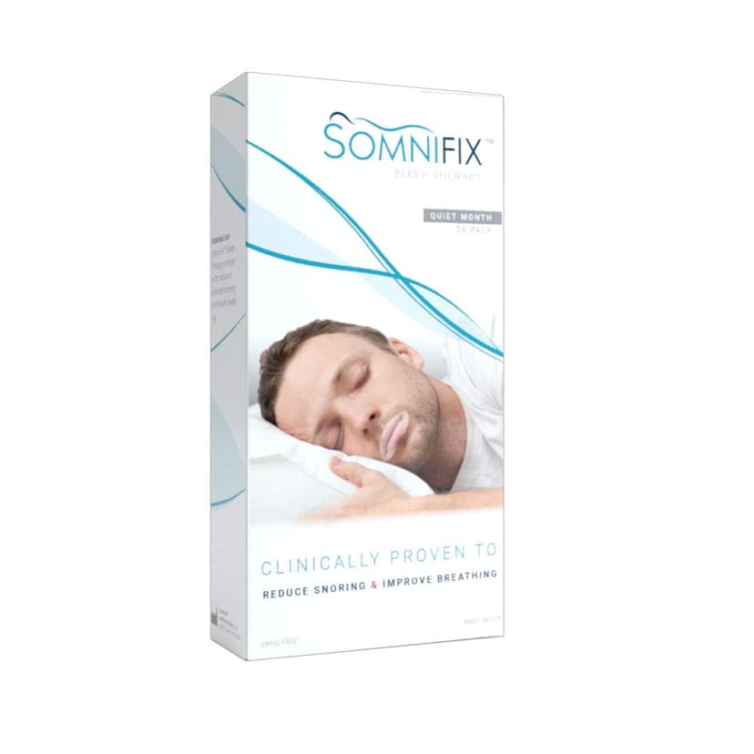 SomniFix Sleep Strips - Advanced Gentle Mouth Tape for Better Nose Breathing, Improved Nighttime Sleeping, Less Mouth Breathing, and Instant Snoring Relief - Pack of 28