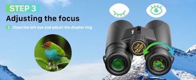 Kylietech High Power 12x42 Binoculars for Adults with BAK4 Prism, FMC Lens, Fogproof & Waterproof Great for Bird Watching Travel Stargazing Hunting Concerts (Smartphone Adapter Included)