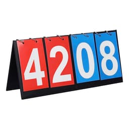 Scoreboard, 1 Pcs 4 Digit Flip Tabletop Scoring Board, Sports Competition Score Board, Scoreboards for Indoor Outdoor Basketball Football Pool Volleyball Hockey Ball Snooker Cricket Table Tennis