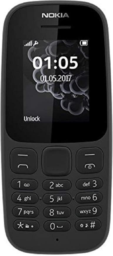 Nokia 105 UK Sim-Free Mobile Phone - Black