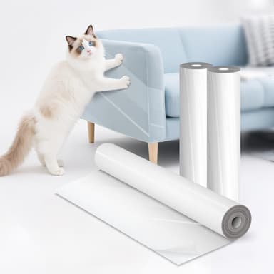 Anti Cat Scratch Furniture Protector,Cat Anti Scratch Tape,Clear Self-Adhesive Scratch Tape for Sofa, Couch, Door & Wall – Pet Claw Protection from Cats & Dogs (43cm*500cm)