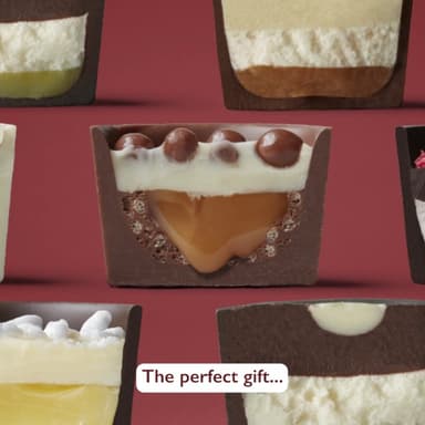 Lily O'Brien's Desserts Collection 210g - 16 Assorted Chocolates from 6 dessert inspired recipes - Present, Sharing Box, Celebration, Well done, Birthday, Mothers Day, Thank you