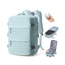 BJLFS Vacuum Backpack Travel Bag With Pump New Ryanair Cabin Bags 40x30x20 Underseat Carry On Baggage with Compression System For Flights Waterproof Laptop Backpack With USB Port and Shoe Compartment