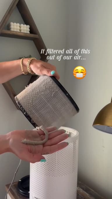 COWAY Air Purifier for Home Bedroom, Super Quiet Sleep Mode, Mood Light, Energy Star, Removes up to 99.999% of Harmful Particles down to 0.01 µm for Allergy Dust Pollen, CADR 244 m³/h - Airmega 100