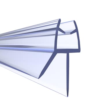 NYCENT Shower Door Seal Strip for 4-6mm Glass - Covers up to 20mm Gap - Perfect Transparent Shower Screen Seal Replacement with 90cm Adjustable Length (Straight)