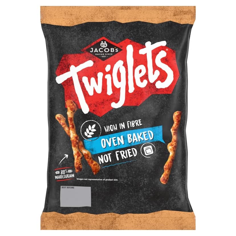 JACOB'S Twiglets Sharing Baked Snacks, 150 g (Pack of 1)