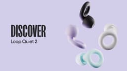 Loop Quiet 2 Ear Plugs – Ultra-Comfy Reusable Noise-Reducing Earplugs for Sleep, Deep Focus, Travel, Noise Sensitivity | Flexible Hearing Protection | Customizable Fit | 24dB (SNR) Noise Reduction