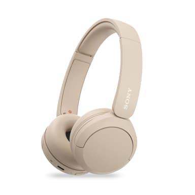 Sony WH-CH520, Wireless On-Ear Bluetooth Headphones with Mic, Upto 50 Hours Playtime, DSEE Upscale, Multipoint Connectivity/Dual Pairing,Voice Assistant App Support for Mobile Phones (Beige) (Renewed)