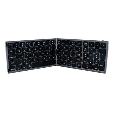 ciciglow FK328 Foldable Keyboard, Wireless BT3.0, Compact Layout, Portable Design, Compatible with iOS//, Rechargeable Battery, with Number Area