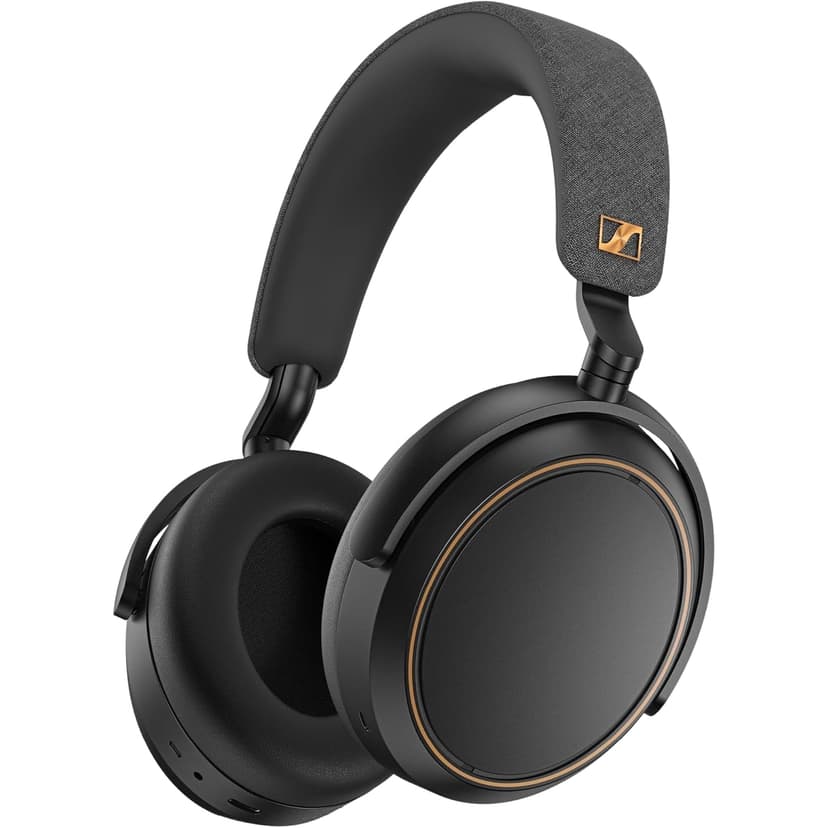 Sennheiser MOMENTUM 4 Wireless Noise Cancelling Headphones Bluetooth Headset for Crystal-Clear Calls with Adaptive Noise Cancellation, Up To 60HR Playtime, Folding Design, Black/Copper