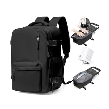 BJLFS Vacuum Backpack Travel Bag With Pump New Ryanair Cabin Bags 40x30x20 Underseat Carry On Baggage with Compression System For Flights Waterproof Laptop Backpack With USB Port and Shoe Compartment