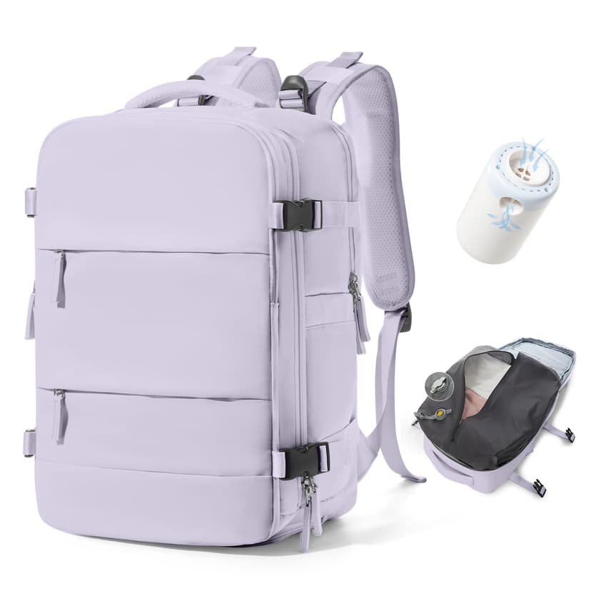 SZSYCN Vacuum Backpack Travel Bag With Pump Ryanair Cabin Bags 40x30x20 Underseat Ryan Air Hand Luggage 40 x 20 x 25 Carry On Baggage For Flights Backpack With Compression System