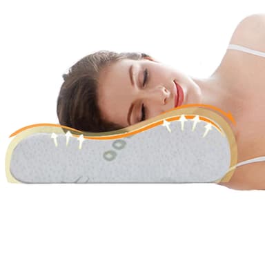 Ecosafeter 2026 Upgrade Memory Foam Pillow- Cervical Orthopedic Deep Sleep Neck Pillow-Superior Comfort for Neck Shoulder Pain Sleeping