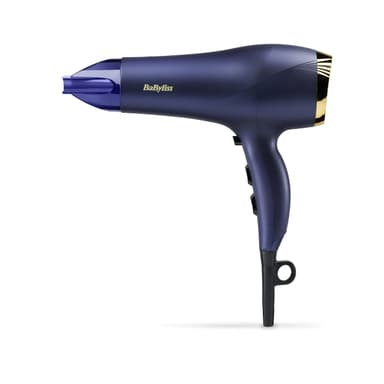 BaByliss Midnight Luxe Hair Dryer - Powerful 2300W Blow Dryer, Ionic Frizz-Control, Fast Drying, Professional and Lightweight, 3 Heat & 2 Speed Settings, 5781U - Hair Dryer deal on Amazon UK