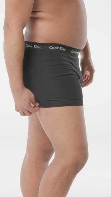Calvin Klein Men’s 3 Pack Trunks, Black (Black), M