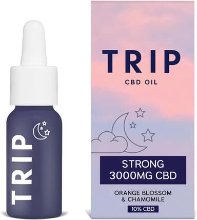 TRIP CBD Oil 3000mg (High Strength), Dream Drops, Vegan, 100% Natural, Flavoured CBD Oil Blended with MCT Coconut Oil - 30ML