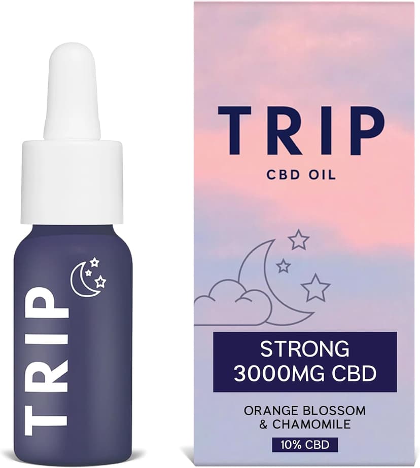TRIP CBD Oil 3000mg (High Strength), Dream Drops, Vegan, 100% Natural, Flavoured CBD Oil Blended with MCT Coconut Oil - 30ML