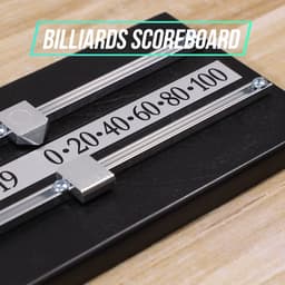 Wobekuy Snooker Scoreboard Complete with Scorer/Rails and Pointers for Billiard Lovers Snooker Game Billiard Score Black