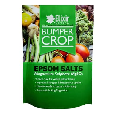Elixir Gardens Magnesium Sulphate Epsom Salt | Ready To Use Gardening Fertiliser Plant Enhancer | resealable pouch | 6.25kg