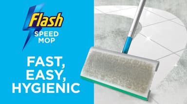 Flash Speedmop Wet Mop Floor Cleaner Starter Kit For Cleaning Floors, Includes: 1 Mop, 20 Wet Refills