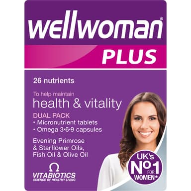 Multivitamin Tablets for Women, Wellwoman Tablets Plus Omega 3-6-9