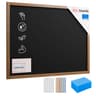 ALLboards Chalkboard with Varnished Wooden Frame 120x90cm, Chalk Writing Board, Blackboard