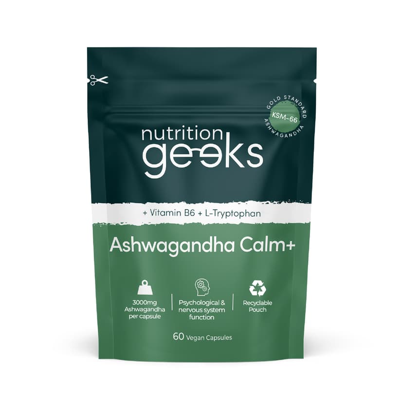 Ashwagandha KSM 66 Complex – 3000mg Enhanced with L-Tryptophan & Vitamin B6 (2 Month Supply) – Ashwagandha High Strength Capsules with 250mg Extract (Not Gummies or Powder) - Vegan, UK Made