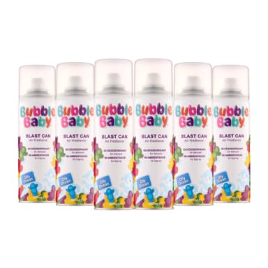 Bubble Baby Olly Ocean Blast Air Freshener Spray 300ml (6 pack)– Long Lasting Aerosol Fragrance for Home, Bathroom, Office & Car Odour Eliminator