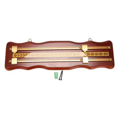 Sirxlevcy Billiards Scoreboard Wall Mounted Scoreboard Snooker Scoreboard Stained Wood Score Board Wine Red - Snooker Scoreboard deal on Amazon UK