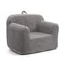 BEJOY Kids Sofa Ultra-Soft Snuggle Foam Filled Chair, Single Cuddly Sherpa Reading Couch for Boys and Girls, Grey