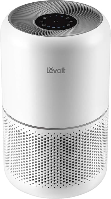 LEVOIT Air Purifier for Bedroom Home, CADR 187 m³/h, 80m², with HEPA & Carbon Filters removes Pollen Allergies Dust Smoke, Air Cleaner with Timer, Quiet 24dB Sleep Mode, Core 300