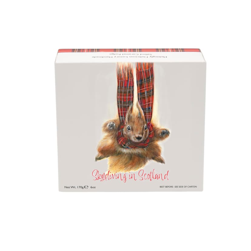 Gardiners of Scotland - Skydiving in Scotland - Salted Caramel Fudge Carton, 170g