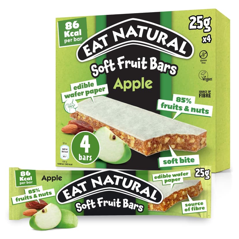 Eat Natural Soft Fruit Bars Apple 4x 25g