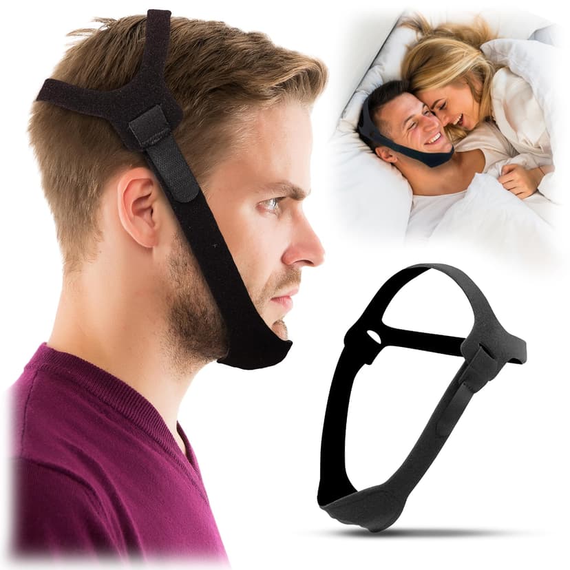 Anti Snoring Chin Strap for Men and Women CPAP Users - Effective Snore Solution for Excessive Snoring