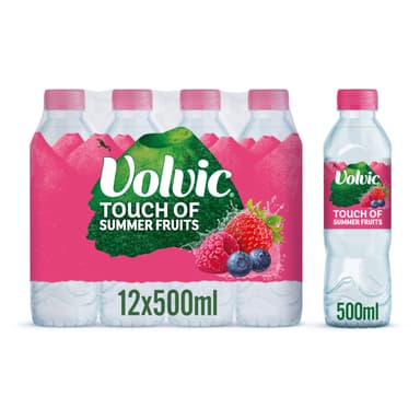 Volvic Touch of Fruit Summer Fruits Still Flavoured Water Multipack 12x500ml