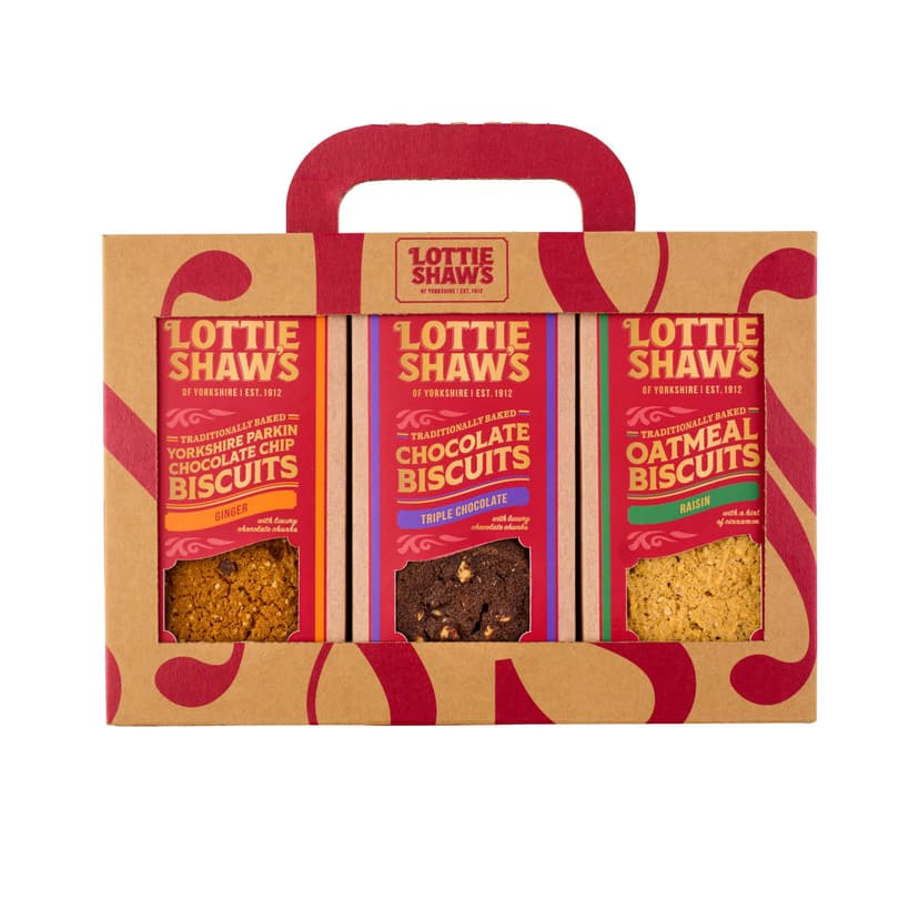 Luxury Gift Box of 3 packs of biscuits 600g