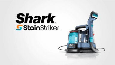 Shark StainStriker Stain and Spot Cleaner, Compact Carpet and Upholstery Cleaner with Powerful Suction, Dual Cleaning Formulas, 2 Tools, Removes Stains, Odours and Dirt, Blue PX200UK