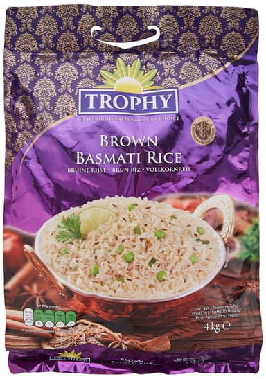 Trophy Wholegrain Brown Basmati Rice, 4 kg